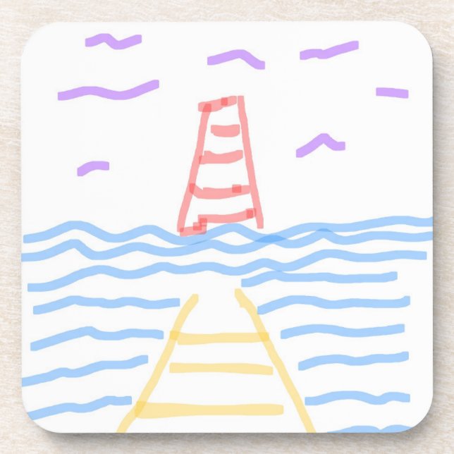 O Farol Vermelho e a porta copos amarela (Frente)