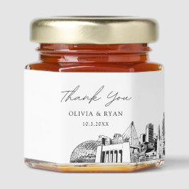 O Favor Do Casamento De Omaha Obrigado Querido Jar