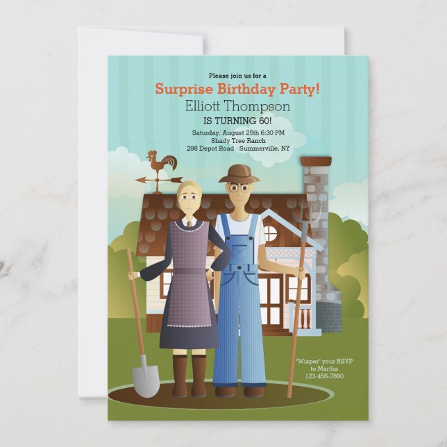 O fazendeiro e seu convite da esposa (Frente)