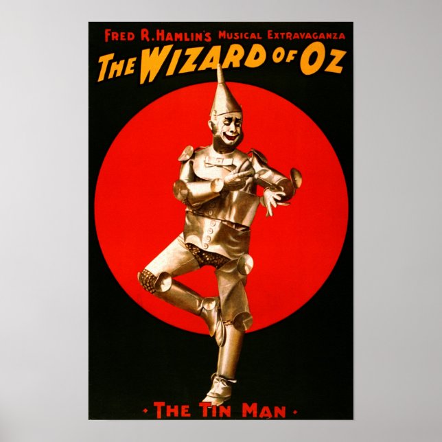 O Feiticeiro de Oz - poster teatral vintage (Frente)