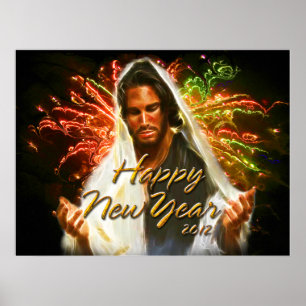 O feliz ano novo 2012 um impressão