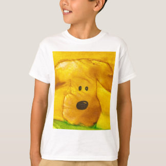O filhote de cachorro da aguarela caçoa o t-shirt