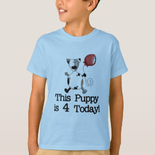 O filhote de cachorro é 4 camisetas e presentes do