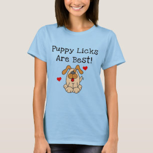 O filhote de cachorro Licks é o melhores camiseta