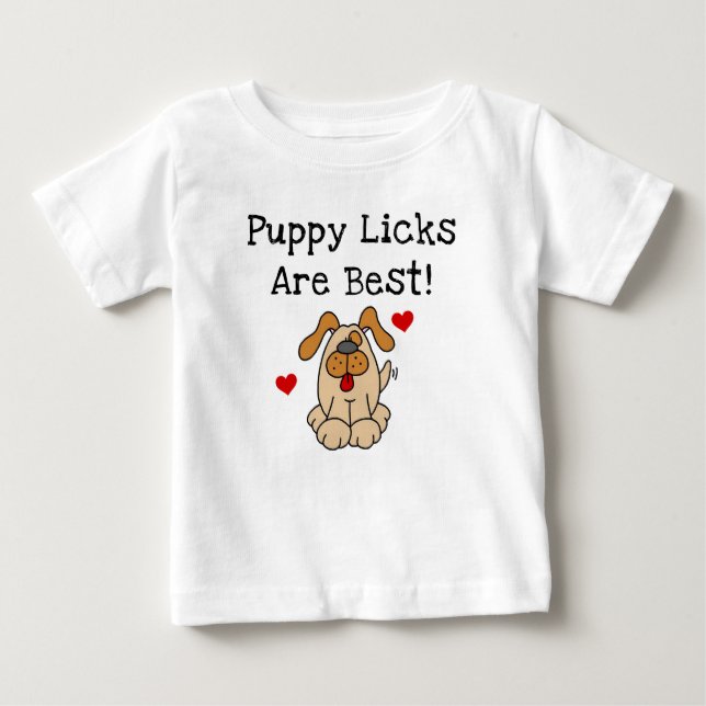 O filhote de cachorro Licks é o melhores camiseta (Frente)