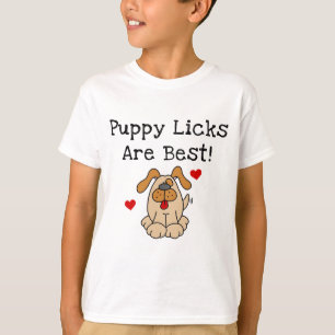 O filhote de cachorro Licks é o melhores camiseta