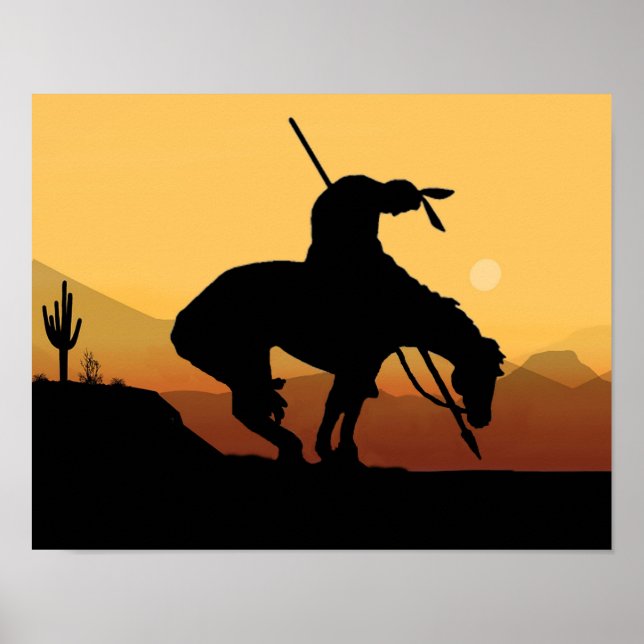 O Fim do Poster da Silhueta de Trilha (Frente)