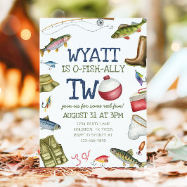 O-Fish-Ally 2 Convite Para segundos aniversários D