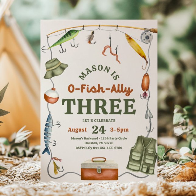 O-Fish-Ally 3 Convite de Aniversário (Criador carregado)