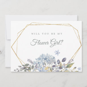 O Floral Azul Dusty Vai Ser Meu Cartão De Menina