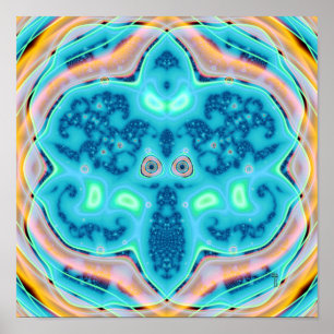 O Flukish um (12" X12") poster do impressão da
