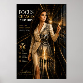 O Foco Muda Tudo – Poster para Gabinete Executivo