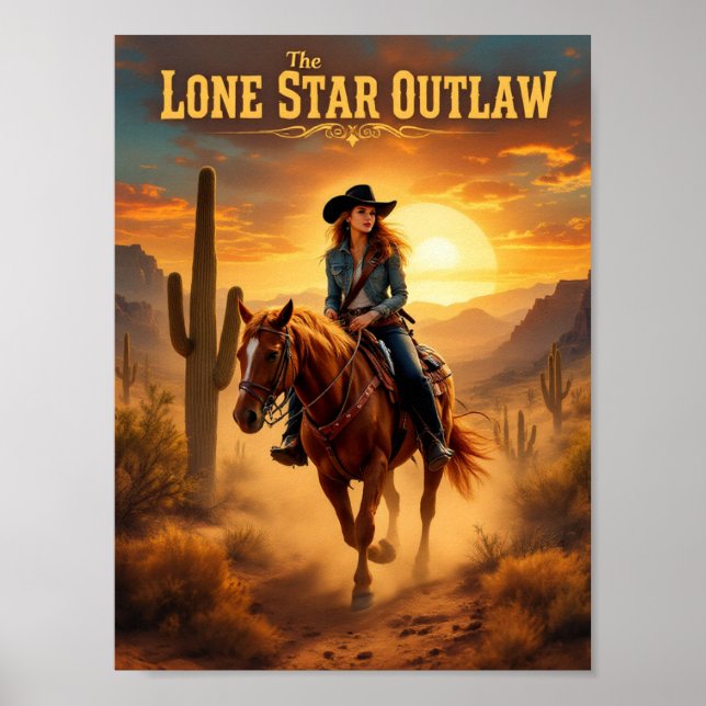 O Fora da Lei da Estrela Solitária - Poster de Cow (Frente)