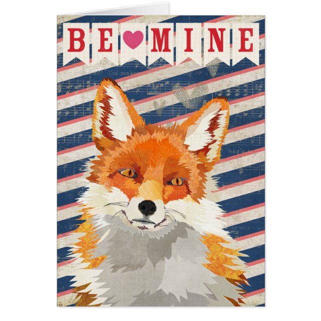O Fox vermelho seja cartão da mina (Frente)