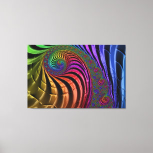 O fractal brilhante colore canvas