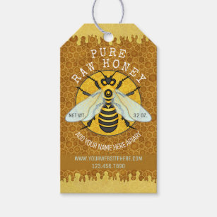 O frasco do mel do Apiary da abelha etiqueta a