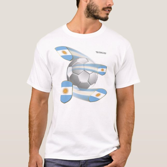O futebol de Argentina protege a camisa dos homens (Frente)