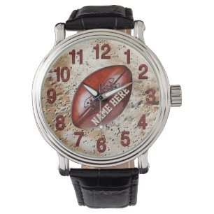 O futebol do vintage personalizou relógios do