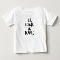 O futuro é a camiseta bebê feminina