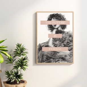 O futuro é a Poster feminina - Impressão feminista