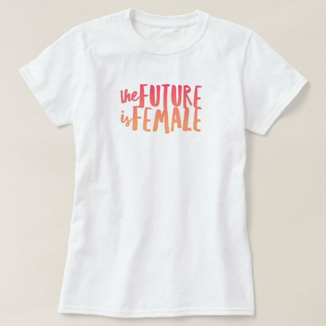 O futuro é a T-Shirt feminina (Frente do Design)