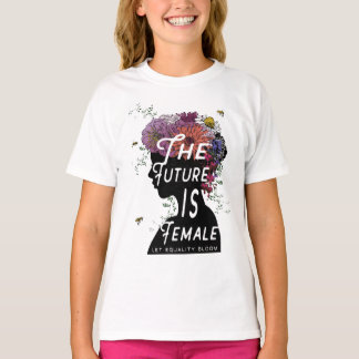 O futuro é feminino - Jovens de T-shirt de futebol