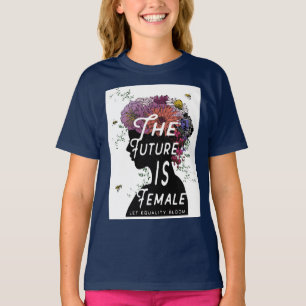 O futuro é feminino - Jovens de T-shirt de futebol