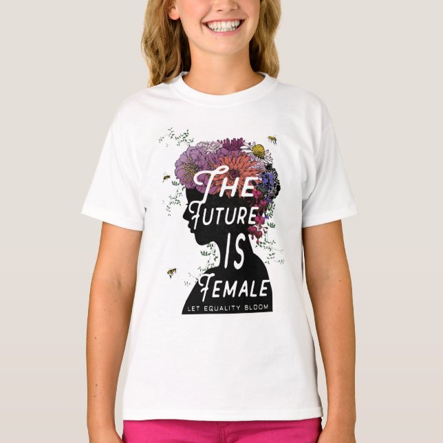 O futuro é feminino - Jovens de T-shirt de futebol (Frente)