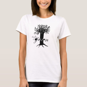 O futuro é t-shirt verde/t-shirt do Dia da Terra