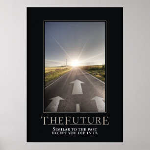 O futuro Poster de paródia motivacional