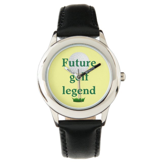O futuro relógio de lenda de golfe. (Frente)