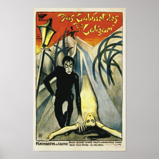 O Gabinete do Dr. Caligari Poster (Frente)