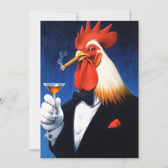 O Galo Dapper | Engraçado Clube de Cavalheiros (Frente)