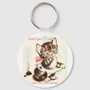 o gatinho tem o chaveiro do tombadilho do acidente