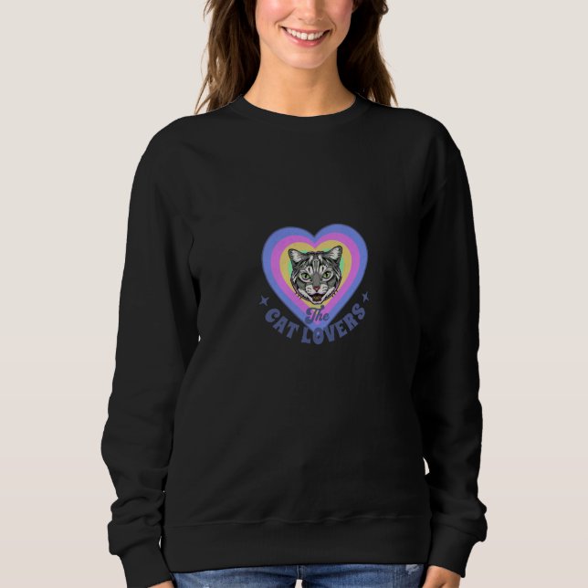 O gato ama a camiseta de sexo feminino (Frente)