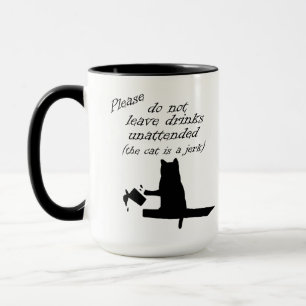 O Gato é uma Caneca de Café Idiota