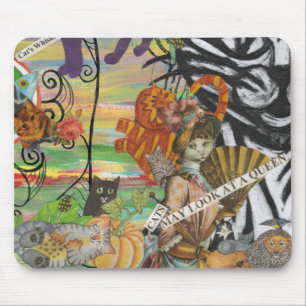 O gato pode olhar uma rainha Mousepad