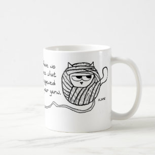 O gato rouba seu fio - caneca de café engraçada 
