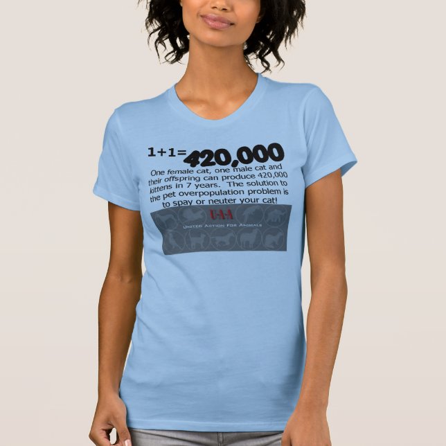 o gato spay o t-shirt neutro (Frente)