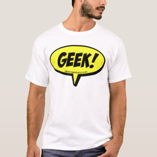 O geek fala o t-shirt
