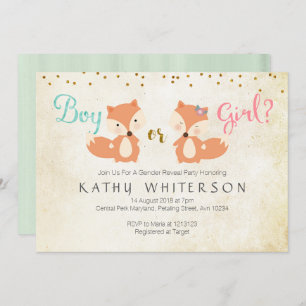 O género animal revela o Fox do convite