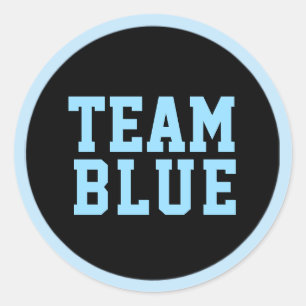 O género AZUL da EQUIPE revela etiquetas do jogo