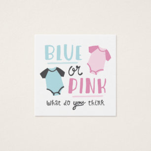 O género azul ou cor-de-rosa do bebê revela o ch