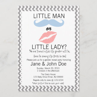 O género do bebê revela o convite