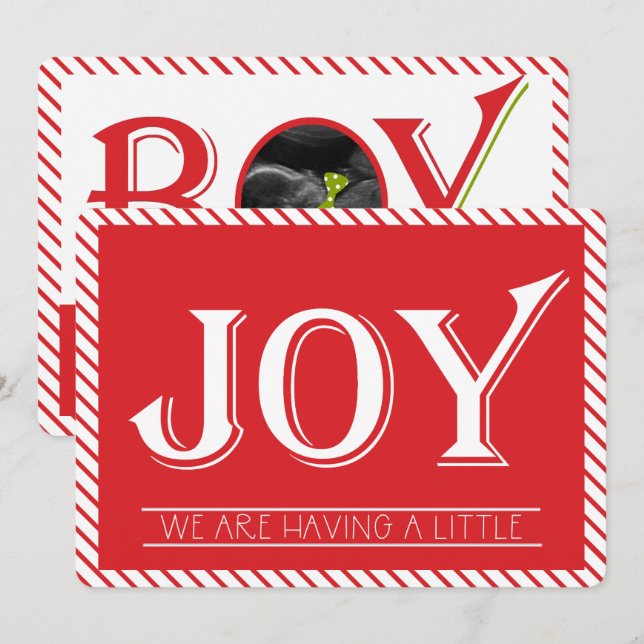 O género do ultra-som revela o cartão com fotos - (Frente/Verso)