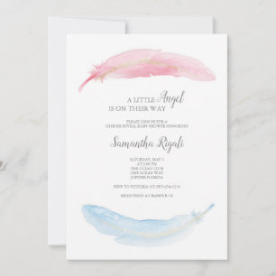 O género revela o convite pequeno do anjo