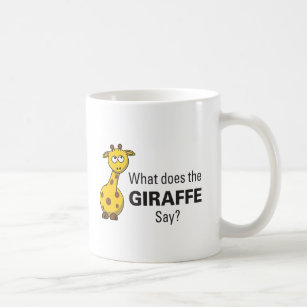 O girafa trai a caneca