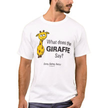 O girafa trai o t-shirt básico dos homens