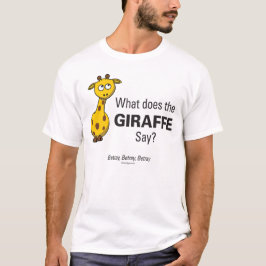O girafa trai o t-shirt básico dos homens