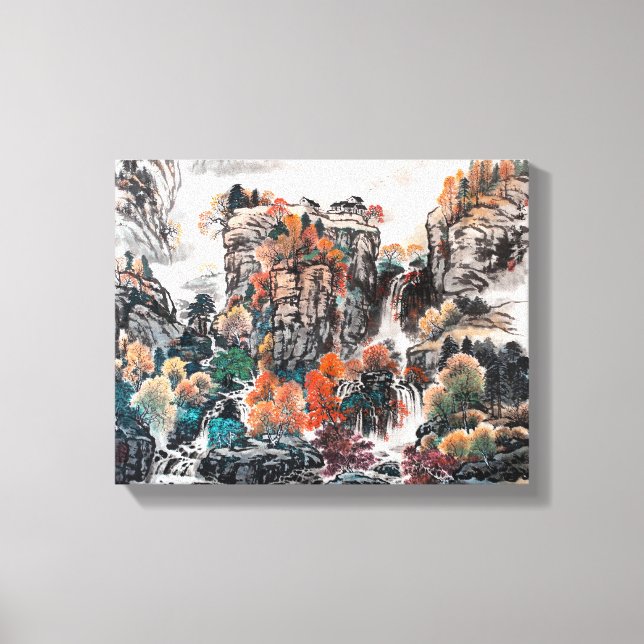 O Glamor do outono, Canvas de pintura chinesa (Frente)